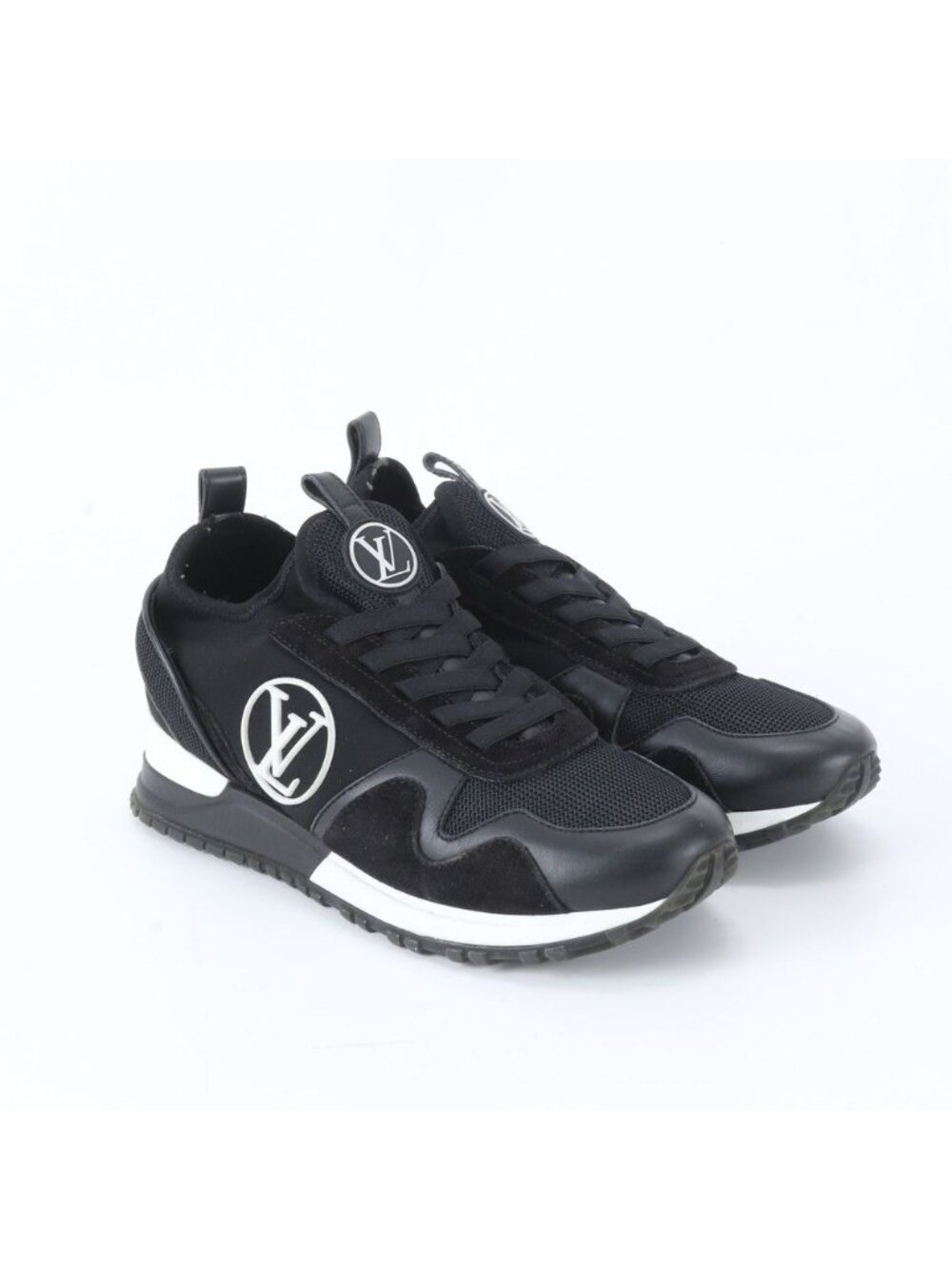 Louis Vuitton Run Away Line 37 Low Cut Sneakers Leather Black - Picture 3 of 7